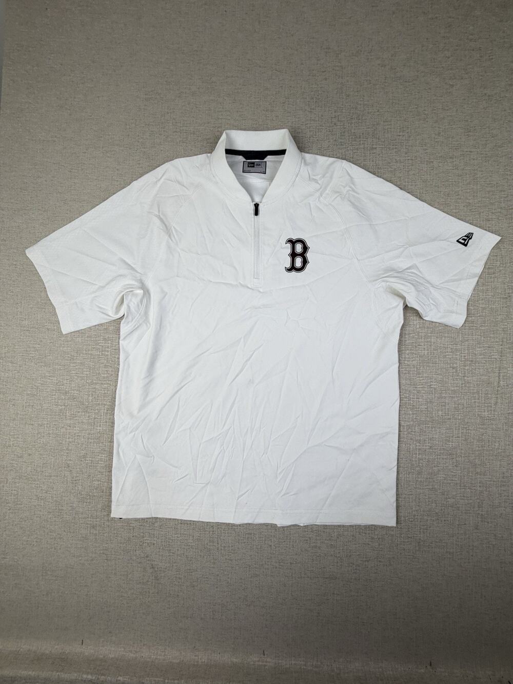 New Era Lions Baseball Batting Coaches Jacket Men’s Large White 1/4 Zip
